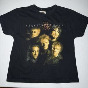 Vintage BSB Backstreet Boys Kids T Shirt Y2K 2000s Size M 10-12